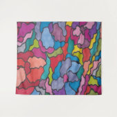 Tenture Fleurs de verre Abstraites Arc-en-ciel (Devant (Horizontal))