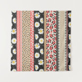 Tenture Fleurs décoratives : Patchwork Tile Motif (Devant (Horizontal))