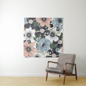 Tenture Fleurs délicates : motif sans couture dessiné à la (En situation (horizontale))