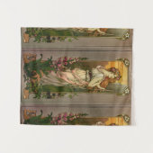 Tenture Fleurs des montagnes par Élisabeth Sonrel (Devant (Horizontal))
