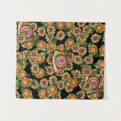 Tenture Fleurs d'escargots joyeuses (Devant (Horizontal))