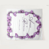 Tenture Fleurs Élégantes Modernes Arc Lilac Blanc Violet M (Devant (Horizontal))