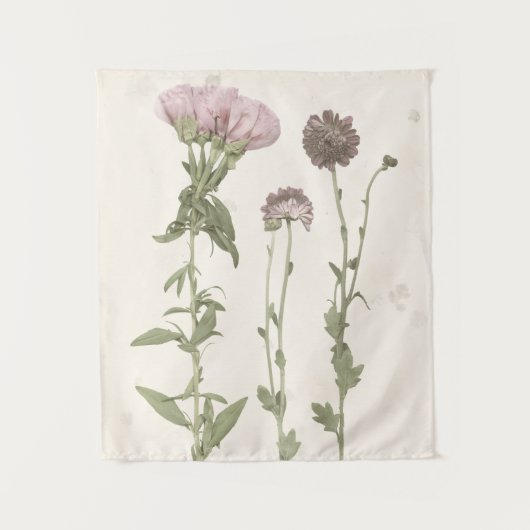 Tenture Fleurs en rose (Devant)