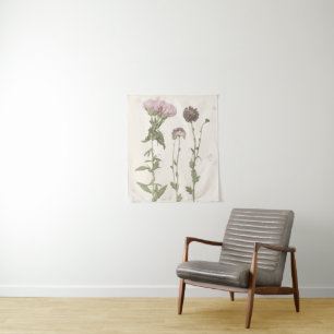 Tenture Fleurs en rose