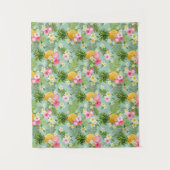 Tenture Fleurs et ananas tropicaux (Devant)