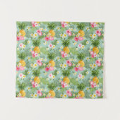 Tenture Fleurs et ananas tropicaux (Devant (Horizontal))