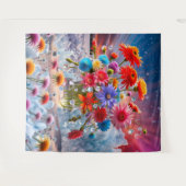 Tenture Fleurs et cristaux de glace (Devant (Horizontal))