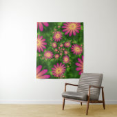 Tenture Fleurs Imaginaires roses Art Fractal Abstrait mode (En situation)