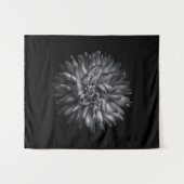 Tenture Fleurs jardins En Noir Et Blanc 20 (Devant (Horizontal))