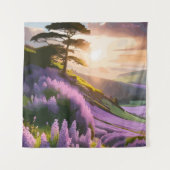 Tenture Fleurs Lilac fleurissent sur la colline au soleil  (Devant)