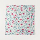 Tenture Fleurs minuscules : Aquarelle transparente (Devant (Horizontal))