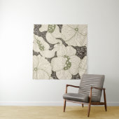 Tenture Fleurs Monochromes Art Nouveau sans couture (En situation (horizontale))