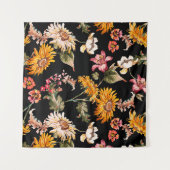 Tenture Fleurs motif beau et sans couture. Texture de tiss (Devant (Horizontal))