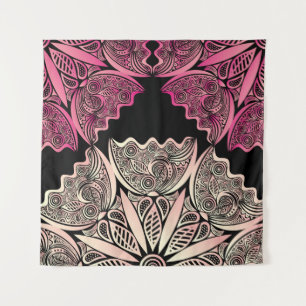 Tenture Fleurs motif de la nature, illustration vintage.