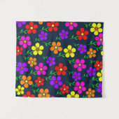 Tenture Fleurs multicolores motif floral-34654 (Devant (Horizontal))