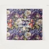 Tenture Fleurs mystiques Cadeaux de retraite personnalisés (Devant (Horizontal))