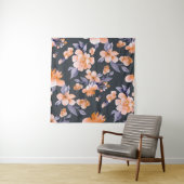 Tenture Fleurs peintes Arrière - plan sans couture (En situation)