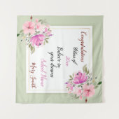 Tenture Fleurs Populaires Personnaliser Rose Violet (Devant (Horizontal))