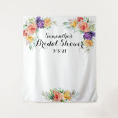 Tenture Fleurs pour la Mariée: Toile de Fond pour Photoboo (Devant)