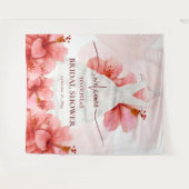 Tenture Fleurs romantiques Robe Fête des mariées Accueil (Devant (Horizontal))