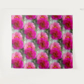 Tenture Fleurs roses au soleil (Devant (Horizontal))