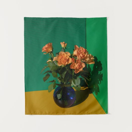 Tenture Fleurs | Roses dans Vase (Devant)