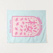 Tenture Fleurs roses de cerisier fleur Japon (Devant (Horizontal))