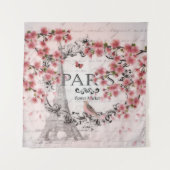 Tenture Fleurs roses de Paris (Devant)