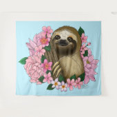 Tenture Fleurs roses parentes (Devant (Horizontal))