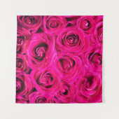 Tenture Fleurs roses rose arrière - plan (Devant (Horizontal))