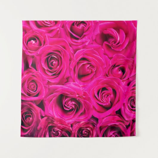 Tenture Fleurs roses rose arrière - plan (Devant)