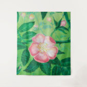 Tenture Fleurs roses sauvages (Devant)