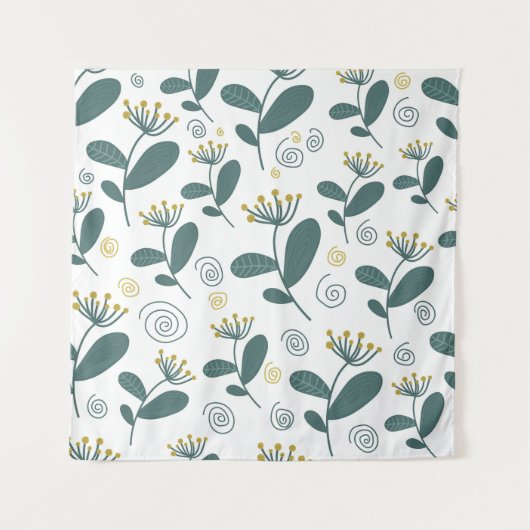 Tenture Fleurs sans coutures arrière - plan dans le style (Devant)