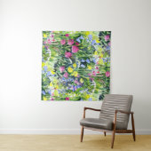 Tenture Fleurs sauvages aquarelle (En situation (horizontale))