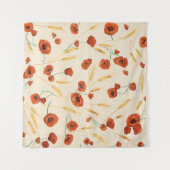 Tenture Fleurs sauvages : motif de fond léger. (Devant (Horizontal))