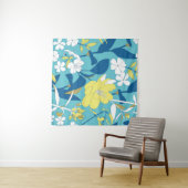 Tenture Fleurs sauvages sans couture motif sur arrière - p (En situation (horizontale))