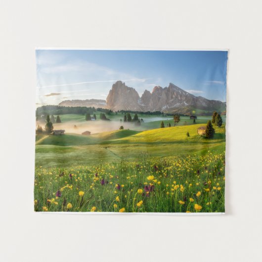 Tenture Fleurs | Spring Alpe di Siusi Langkofel (Devant (Horizontal))