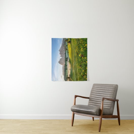 Tenture Fleurs | Spring Alpe di Siusi Langkofel (En situation)