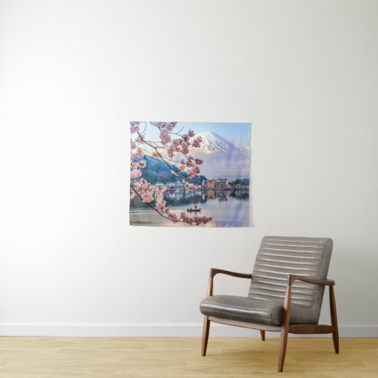 Tenture Fleurs | Spring Cherry Blossoms Japon (En situation (horizontale))