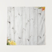 Tenture Fleurs sur planches en bois, arrière - plan. (Devant (Horizontal))