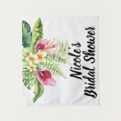 Tenture Fleurs tropicales Bouquet floral Shower de mariage (Devant)