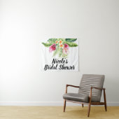 Tenture Fleurs tropicales Bouquet floral Shower de mariage (En situation (horizontale))