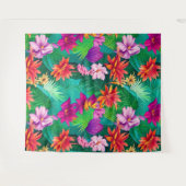 Tenture Fleurs tropicales colorées Motif (Devant (Horizontal))
