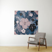 Tenture Fleurs tropicales Palm Texture Feuille (En situation)