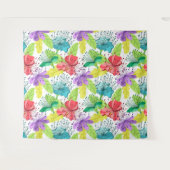 Tenture Fleurs tropicales sans couture motif (Devant (Horizontal))