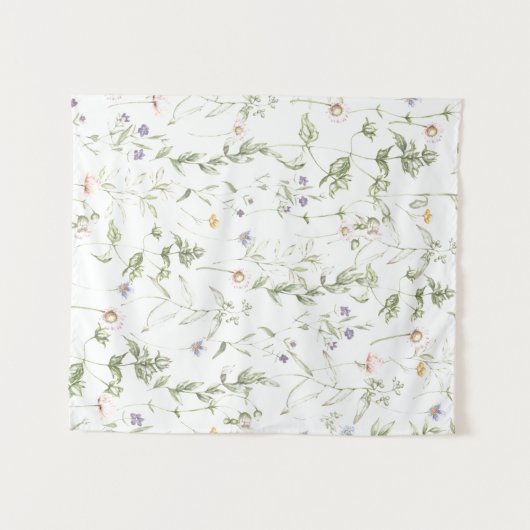 Tenture Fleurs Vintages Pastel (Devant (Horizontal))