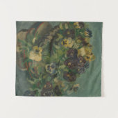 Tenture Fleurs vintages Van Gogh Panier de Pansies (Devant (Horizontal))