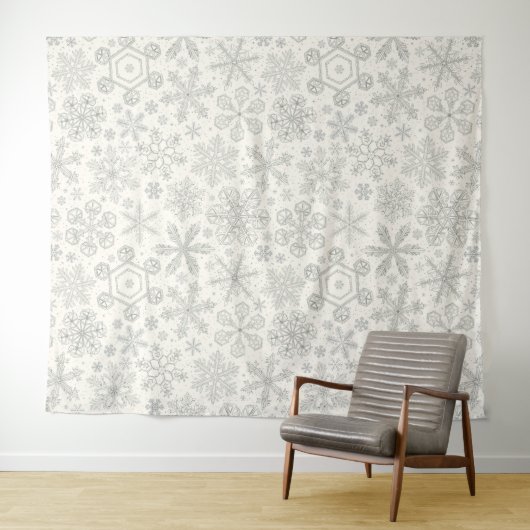 Tenture Flocon de neige (En situation (horizontale))