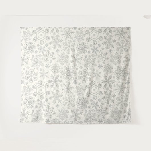 Tenture Flocon de neige (Devant (Horizontal))