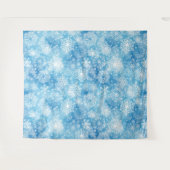 Tenture Flocon de neige bleu (Devant (Horizontal))